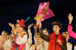 北韓舞蹈員為歡迎紐約愛樂樂團表演。（圖：紐約愛樂樂團） <br/>