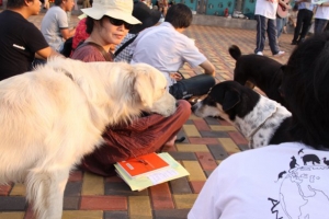10月4日世界動物日，香港首個露天動物崇拜，吸引眾多狗主貓主帶同愛寵出席。 <br/>