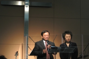 中加州中加州改革宗教會區會牧長代表讚揚金門教會顯示了亞裔教會不斷增長的活力。（圖？：基督日報） <br/>
