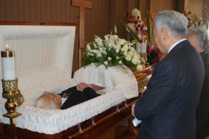 圖為4月9日舉行的于力工牧師的安葬禮。（圖：張伯笠牧師博客） <br/>
