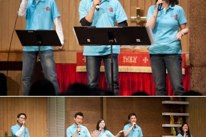 香港著名基督教音樂事工「團契遊樂園」本月進行紀念創立十週年的北美巡迴佈道，6月12日晚在三藩市金巴崙長老教會舉行了一場佈道會，全場滿座。（圖：基督日報/ Hudson Tsuei） <br/>