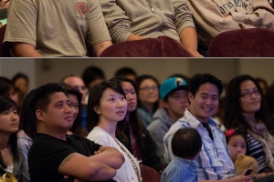 Jeremy Lin的人氣吸引了很多灣區的青少年來聽他講見證，在場估計有超過800位聽眾。（圖：基督日報/ Hudson Tsuei） <br/>