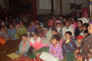 受災兒童藏身於克欽族傈僳教會的兒童院舍。（圖：施達基金會） <br/>