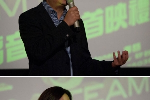 影音使團總幹事兼《翻生奇兵》監製袁文輝（上）和影音使團大使、前藝人梁藝齡（下）從香港遠道而來擔任分享嘉賓。（圖：基督日報/ Hudson Tsuei） <br/>