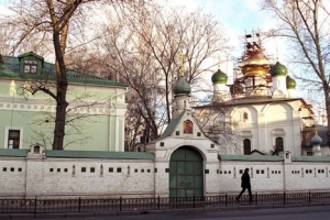 莫斯科最古老的修道院之一斯列堅斯基修道院 <br/>