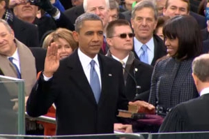 1月21日上午，美國總統奧巴馬第二任期就職典禮在華府國會山舉行。（圖：網絡） <br/>