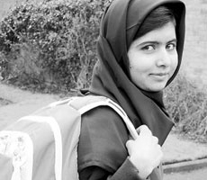 巴基斯坦「人權少女」馬拉拉重返校園。（圖：網絡） <br/>