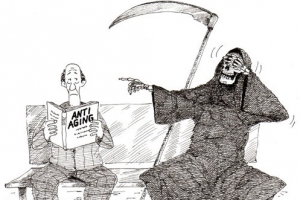 基督徒漫畫，描繪了「人人都有一死」的現實。 <br/>