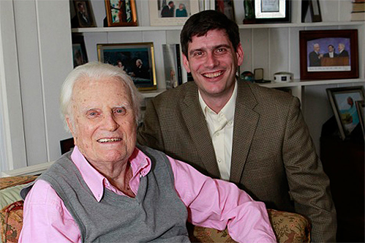 Billy Graham and his grandson