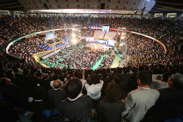 韓國超級大教會——愛的社區教會盛況。
