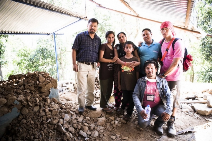 華人磐石領袖協會在尼泊爾地震後五天，派同工親往首都加德滿都勘災。 (圖：華人磐石領袖協會)