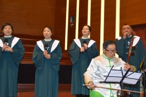 2016年2月21日，鎮江教會中國古典樂器二胡一起演奏。 <br/>圖片：鎮江網友