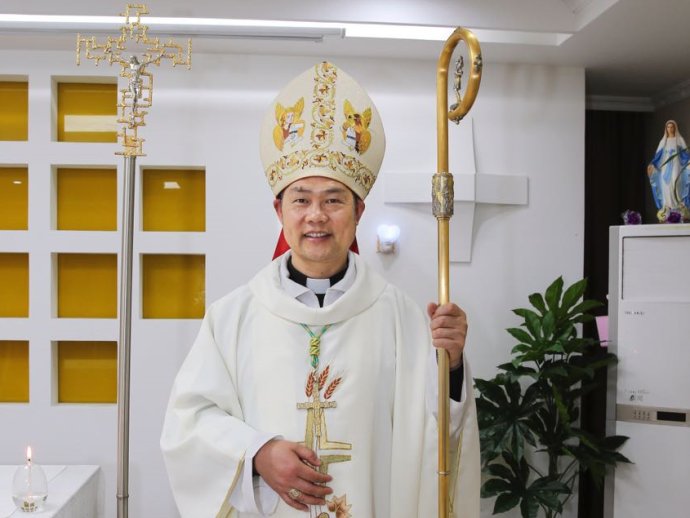 華東溫州教區邵祝敏正權主教。（圖：網絡圖片）
