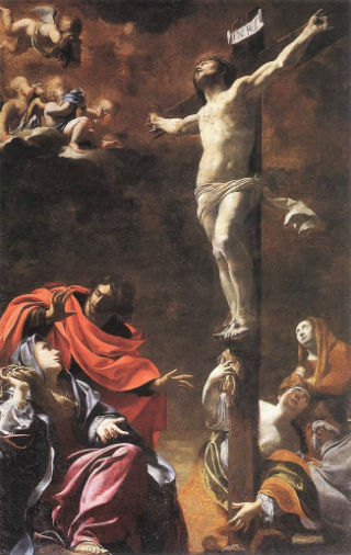 耶穌釘十架［法國畫家西蒙·沃伊特（Simon Vouet）畫作］。（圖：維基百科）