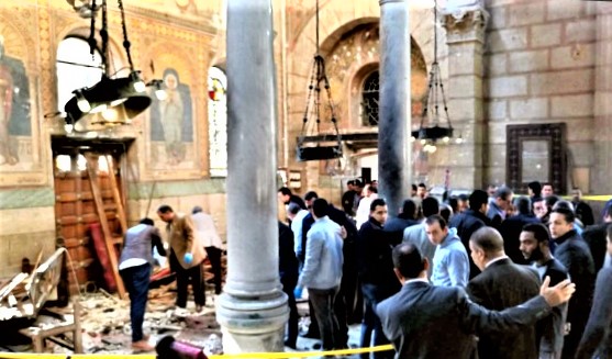 2016年埃及東正教堂遭恐襲。（圖：網絡圖片）