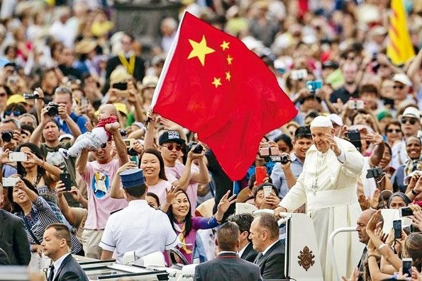 教宗訪問中國。（圖：網絡圖片）