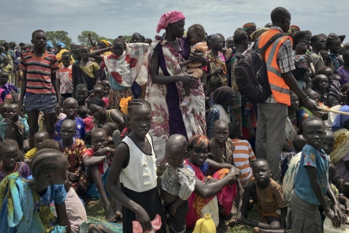 聯合國在南蘇丹的瓊萊州（Jonglei state）的難民。（圖：網絡圖片）