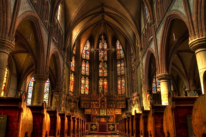 教堂擬定重建模樣。（圖：Pixabay）