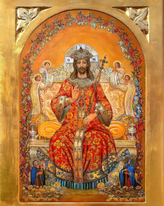 基督坐著為王。（圖：教聲）