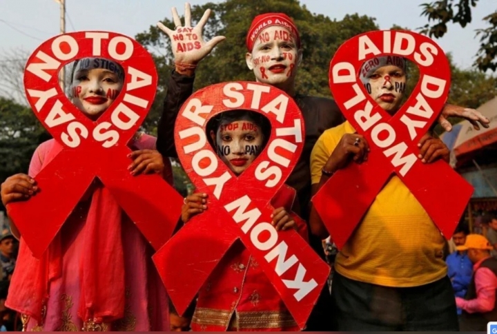 去年世界愛滋病日美國訂計劃2030年消滅愛滋新感染。（圖：路透社）