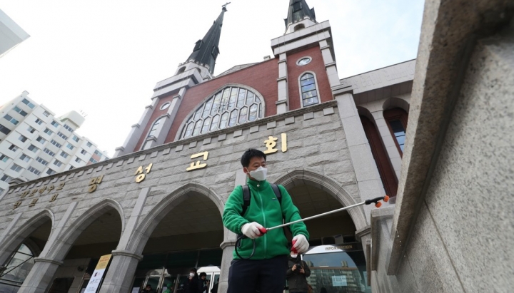 南韓天主教236年首停全國彌撒。（圖：網絡圖片） 