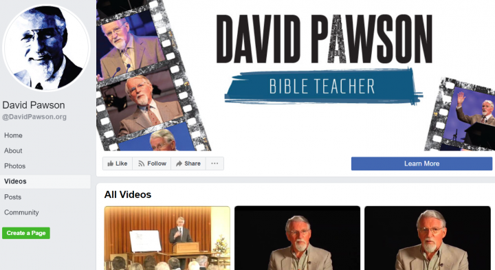 大衛．鮑森牧師生前在臉書上載講道視頻。（圖：大衛．鮑森臉書擷圖） 