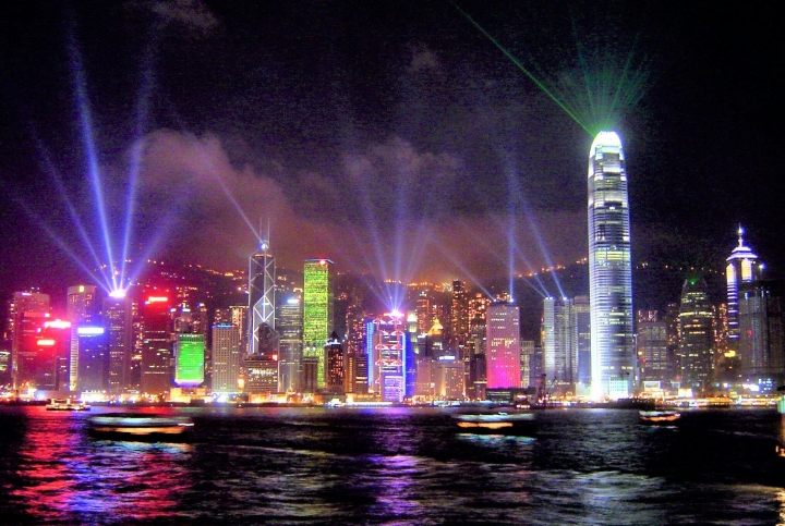 香港夜景。（圖：FreeImage）