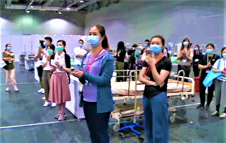 香港疫情告急，亞洲國際博覽館新增檢疫及社區治療設施應對。（圖：香港政府官網）