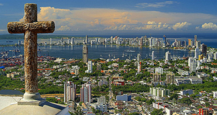 哥倫比亞卡塔赫納海港城市。（圖：網絡圖片） 
