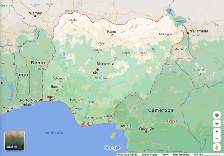尼日利亞 （Google Map）
