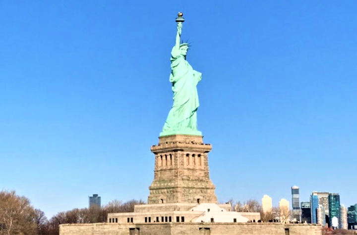 美國自由女神像。（圖：維基百科） 