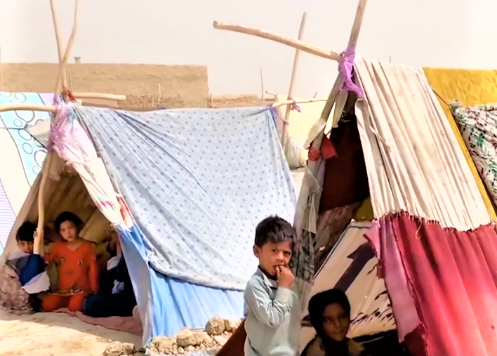 阿富汗北部難民營。（圖：聯合國難民署視頻擷圖） 