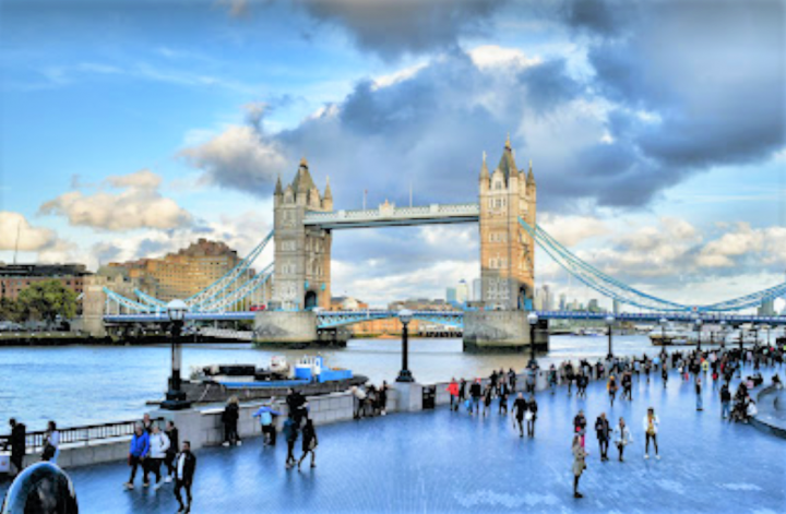 英國倫敦塔橋。（圖：google map） 

 
