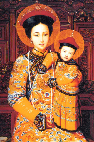 中華聖母與聖子耶穌。（圖：Pinterest） 