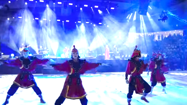 蒙古音樂節表演。（圖：葛培理佈道團YouTube擷圖）