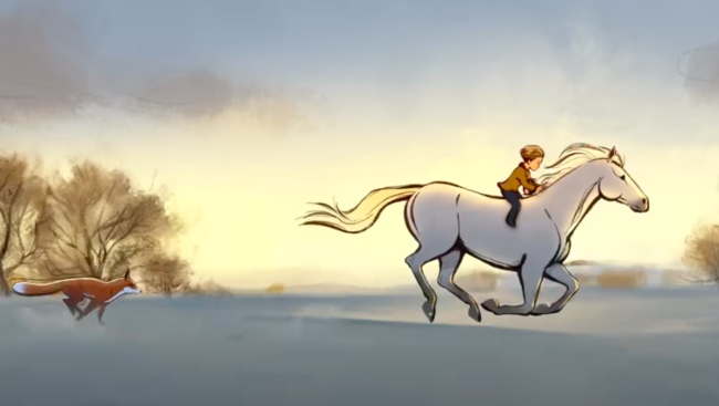 《男孩、鼴鼠、狐狸與馬》場景。（圖：Apple TV YouTube擷圖）