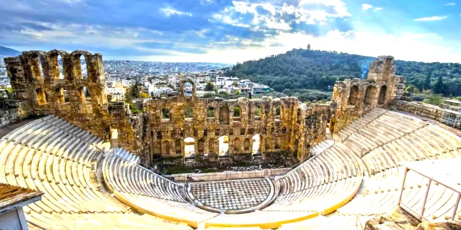 希臘希臘阿提庫斯劇場。（圖：國際聖經機構論壇網）