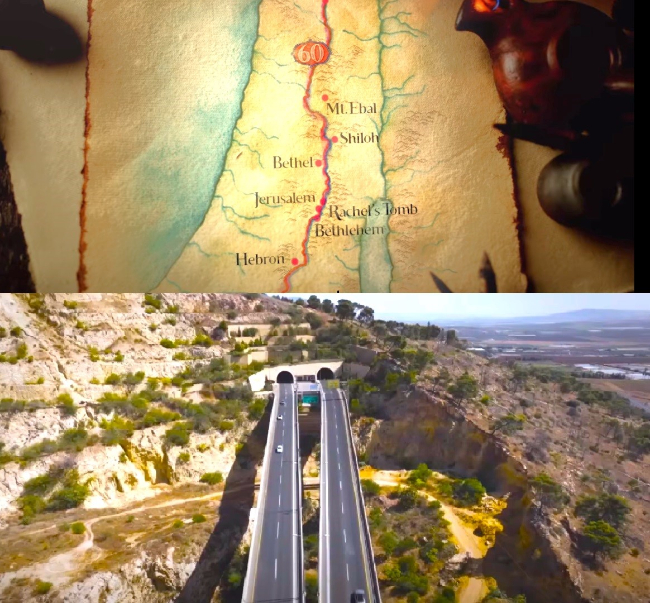 電影《60號公路》路線與場景。（圖：Fathom Events視頻擷圖）