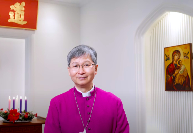 陳謳明大主教。（圖：香港聖公會教聲YouTube擷圖）