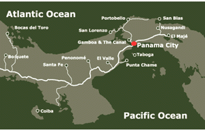 巴拿馬地圖 <br/>