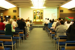 主題為「時代的記號」的世界公禱會在雪梨衛斯理教會舉行。（圖：記者李丹） <br/>